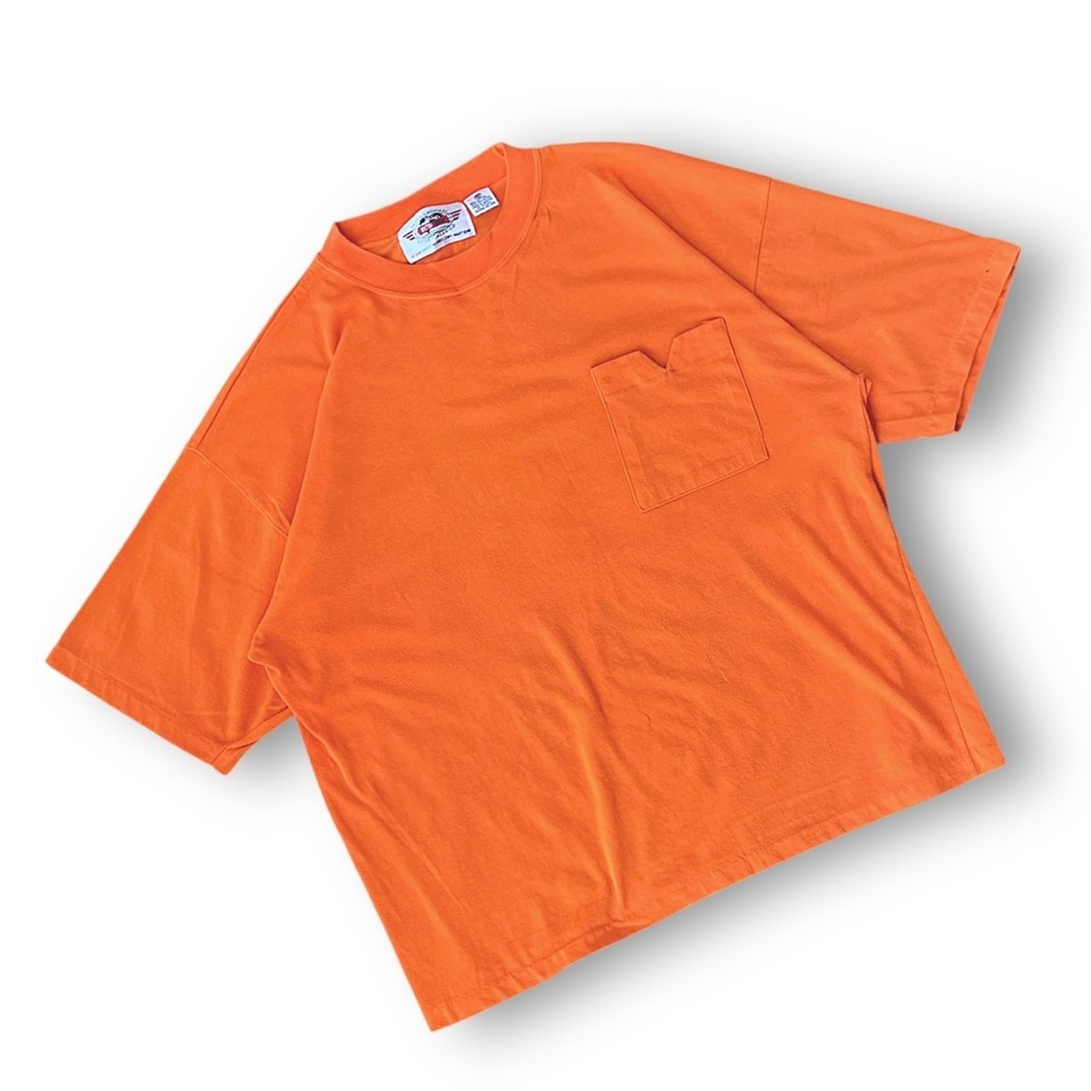 Vintage Orange Short Sleeve Pocket Tee